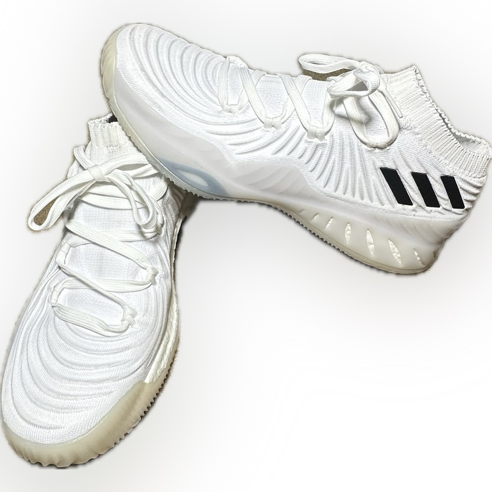 Adidas Crazy Explosive 2017 Primeknit Anti Slip Men’s White MidTop Size 14 NWOT - Picture 2 of 10